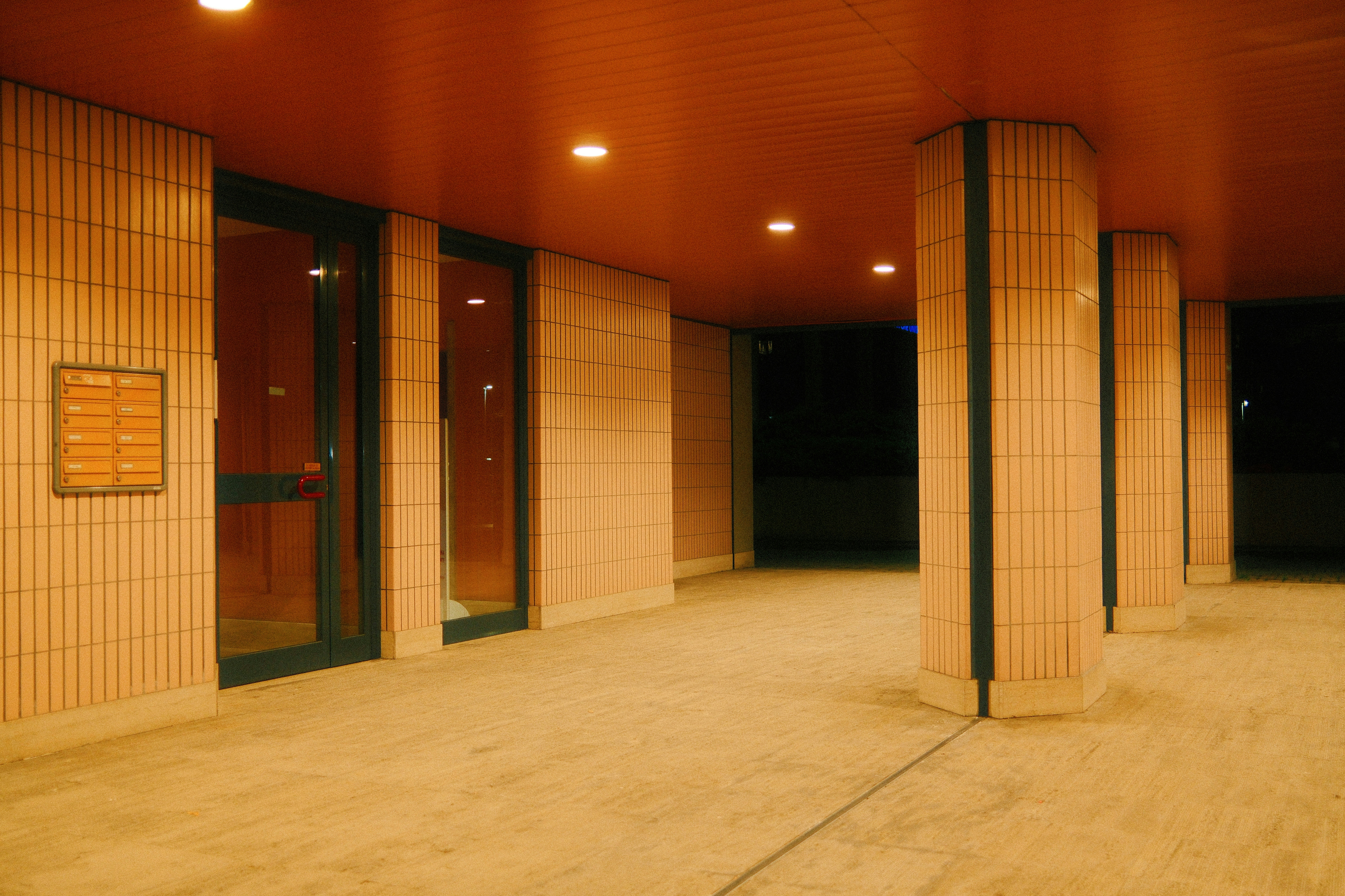 Finished commercial building interior