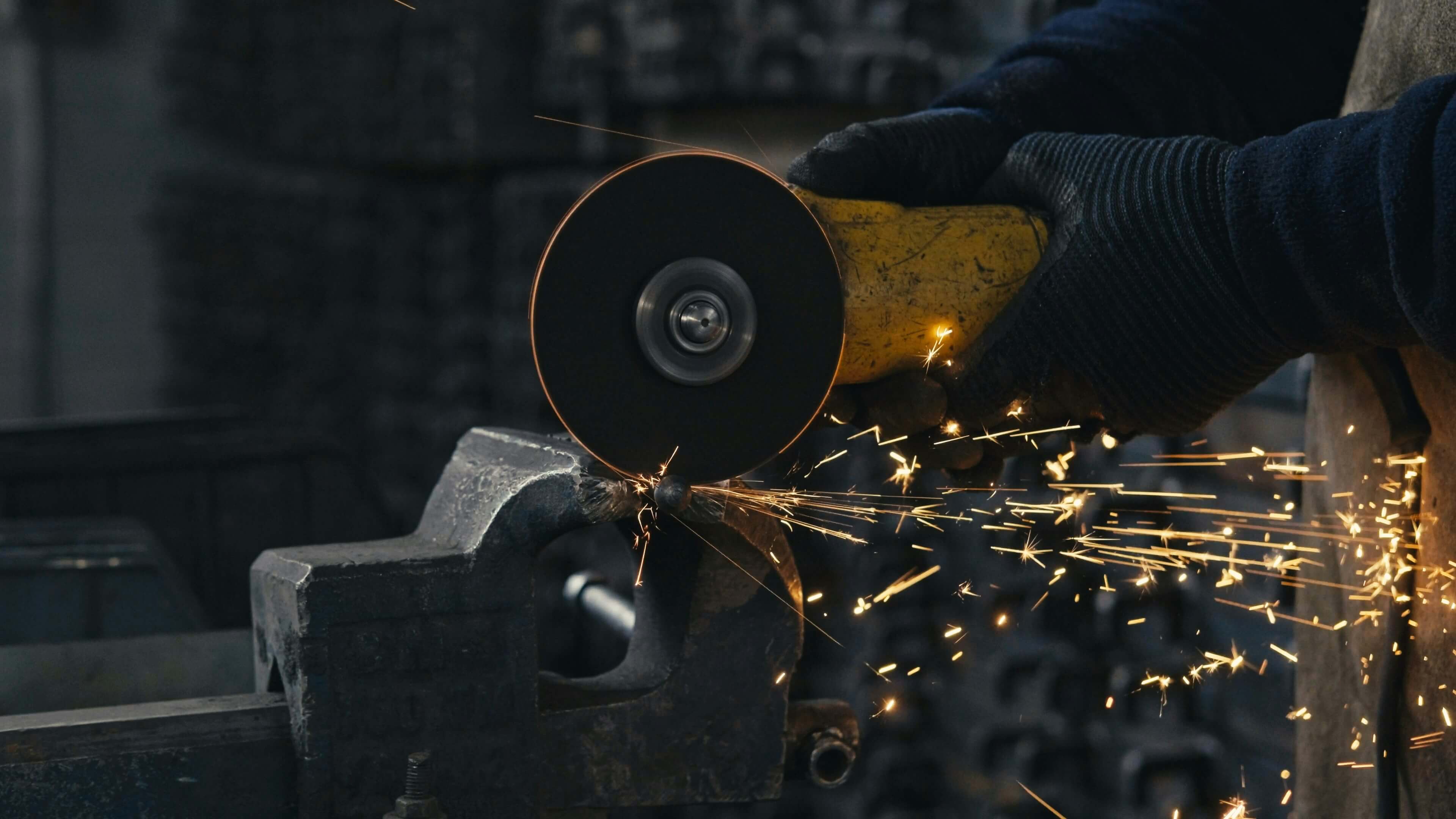 Power tools in a workshop